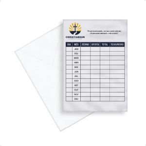 Envelope para Dízimo_114x162mm Papel Offset 80g 114x162mm 4x0  Corte e Vinco 