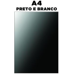 Impressão A4, Jato de Tinta Pigmentada, Papel Off-set 75g - 1x0 cor Off-set 75g 21x29,7cm 4x0 Sem verniz Corte Reto Sem acabamento (Folhas soltas). Para impressão frente e verso, comprar o dobro de impressões.