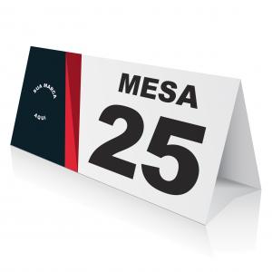 Prisma de Mesa Cartão 20cm Largura x10cm Altura x 6,5cm Profundidade 4x0 Laminação BOPP Corte e Vinco 